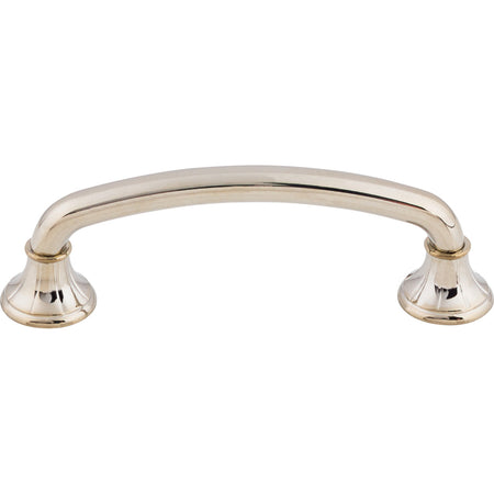 Top Knobs M1937: 4" cc Lund D-Handle Cabinet Pull - Polished Nickel