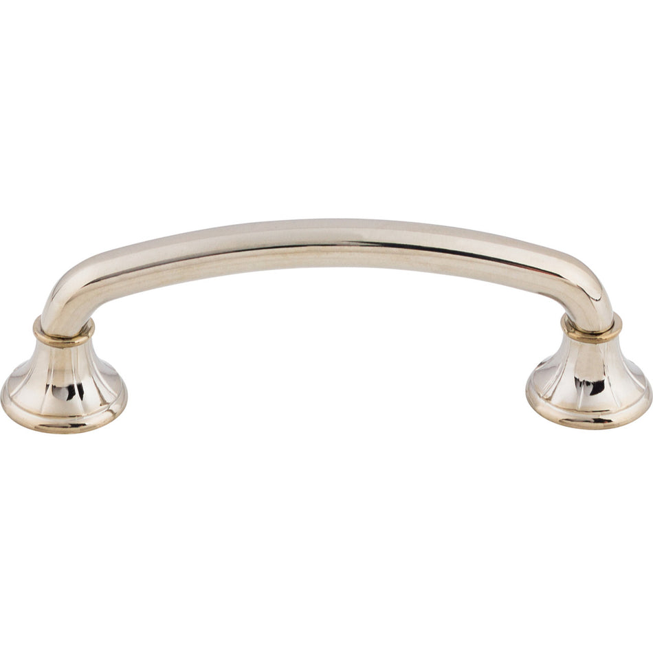 Top Knobs M1937: 4" cc Lund D-Handle Cabinet Pull - Polished Nickel