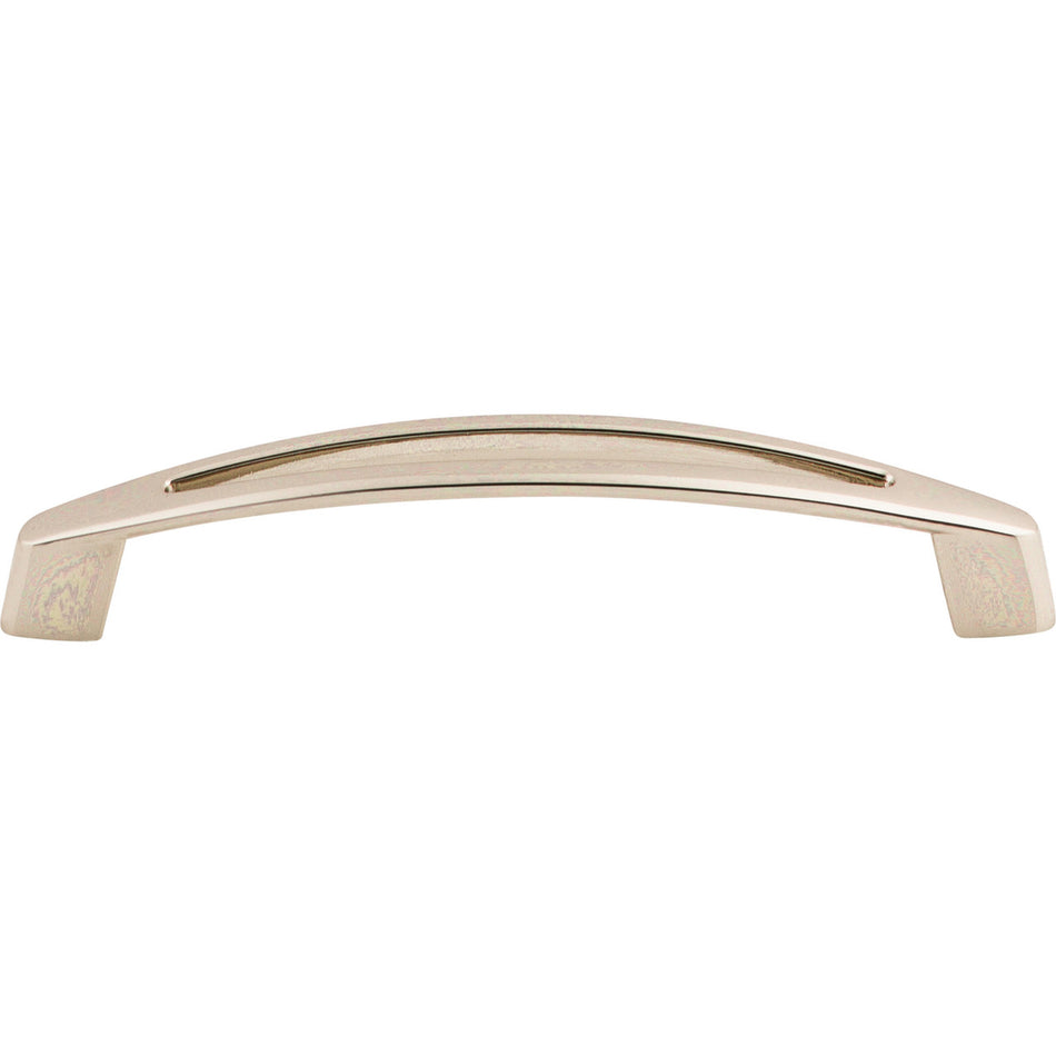 Top Knobs M1948: 5-1/16" cc Verona D-Handle Cabinet Pull - Polished Nickel