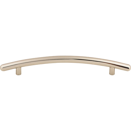 Top Knobs M1952: 6-5/16" cc Nouveau Curved Bar Cabinet Pull - Polished Nickel