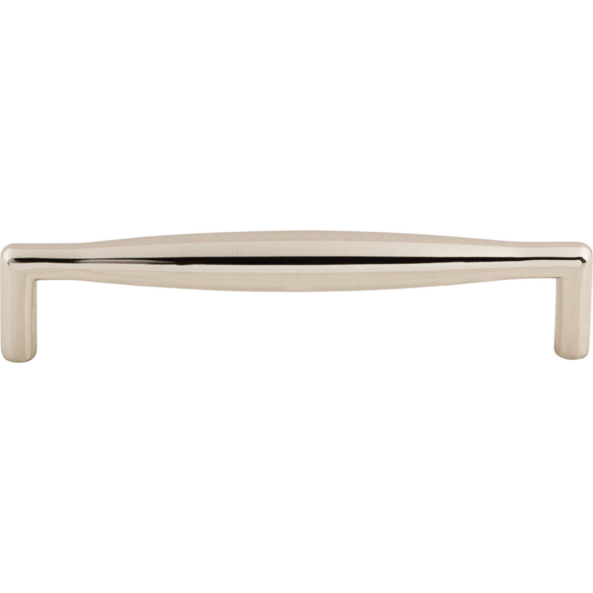 Top Knobs M1953: 5-1/16" cc Flute Round Bar Cabinet Pull - Polished Nickel