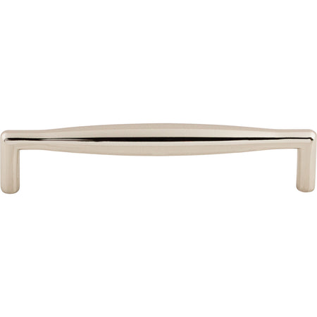 Top Knobs M1953: 5-1/16" cc Flute Round Bar Cabinet Pull - Polished Nickel