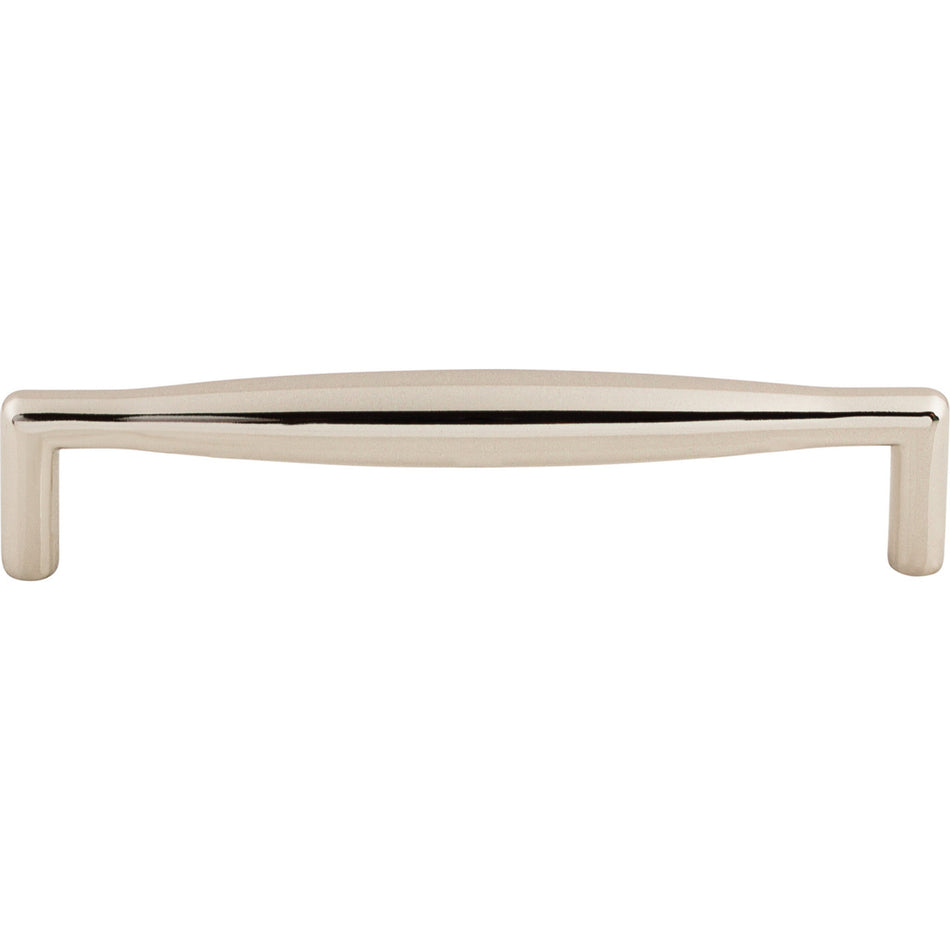 Top Knobs M1953: 5-1/16" cc Flute Round Bar Cabinet Pull - Polished Nickel