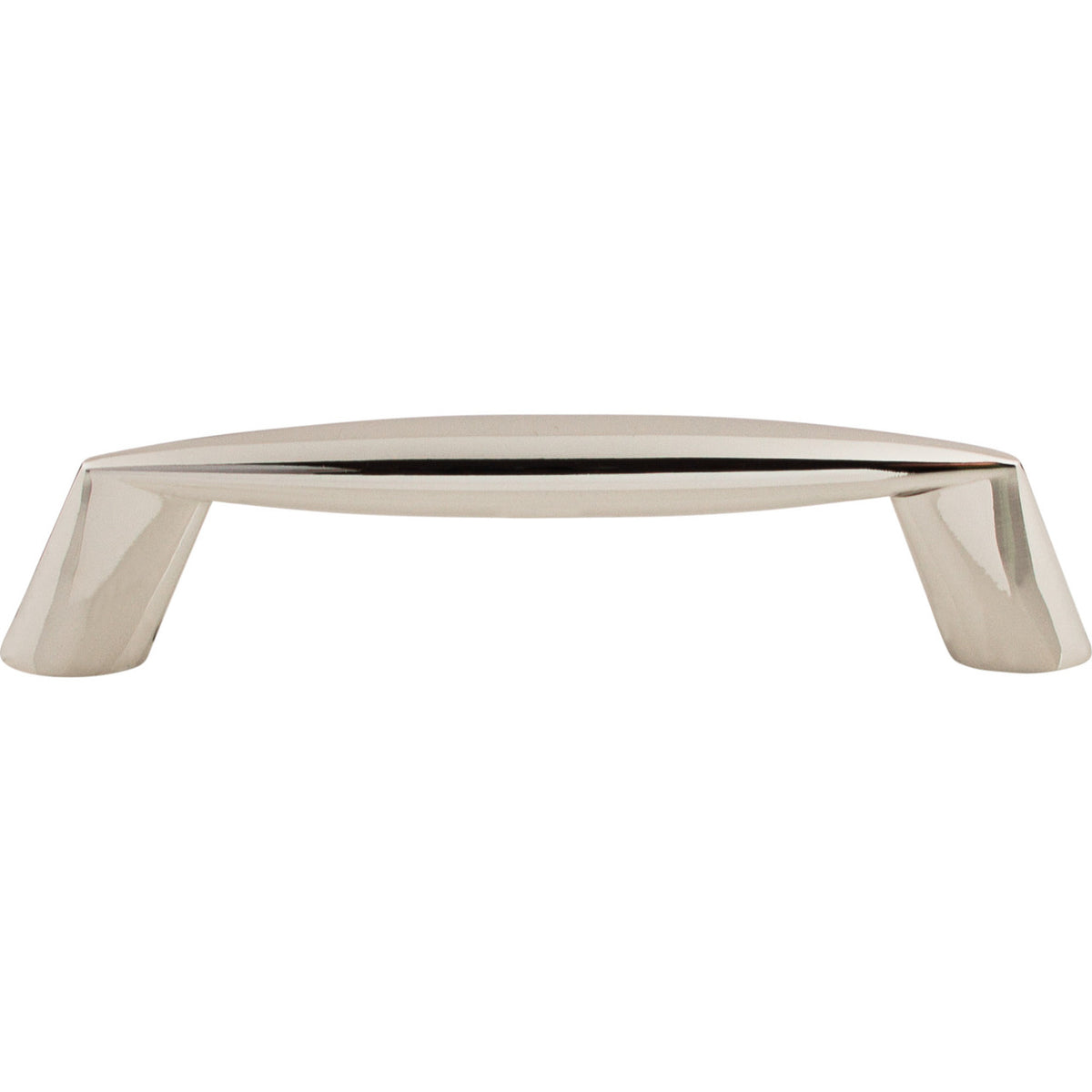 Top Knobs M1954: 3-3/4" cc Rung Round Bar Cabinet Pull - Polished Nickel