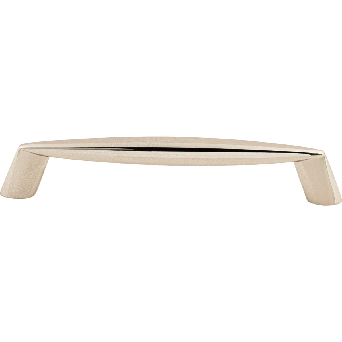 Top Knobs M1955: 5-1/16" cc Rung Round Bar Cabinet Pull - Polished Nickel