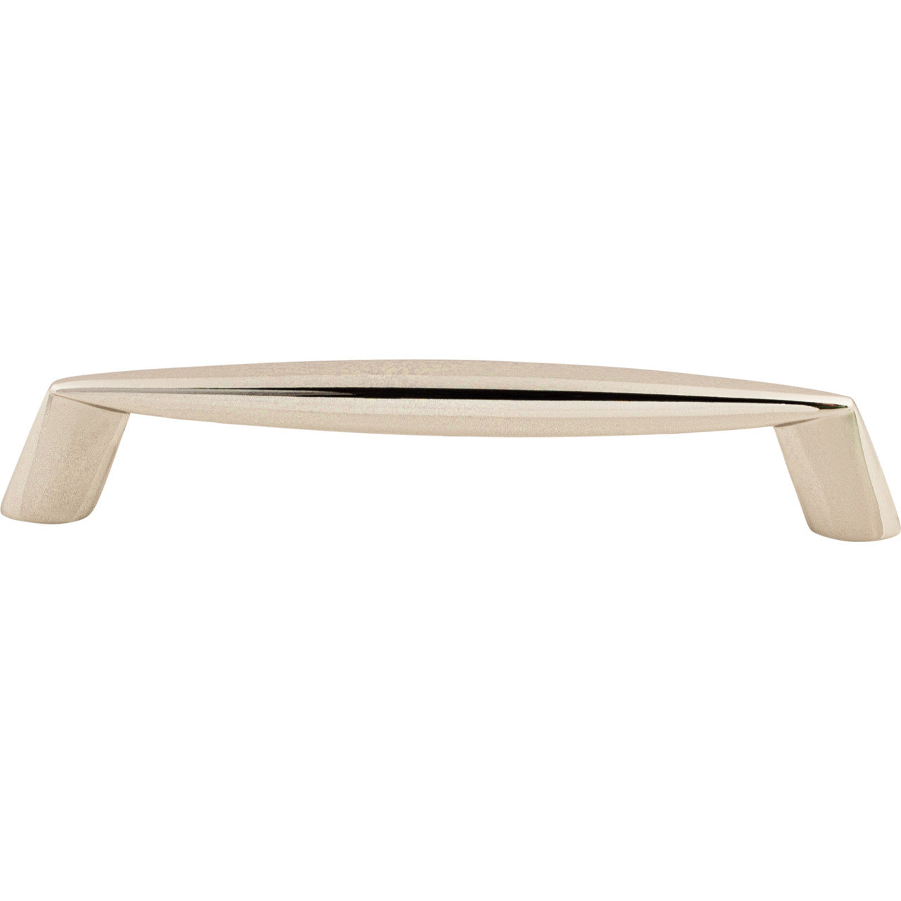 Top Knobs M1955: 5-1/16" cc Rung Round Bar Cabinet Pull - Polished Nickel