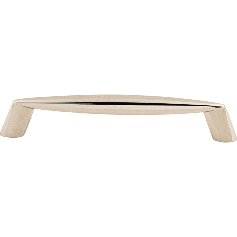 Top Knobs M1955: 5-1/16" cc Rung Round Bar Cabinet Pull - Polished Nickel