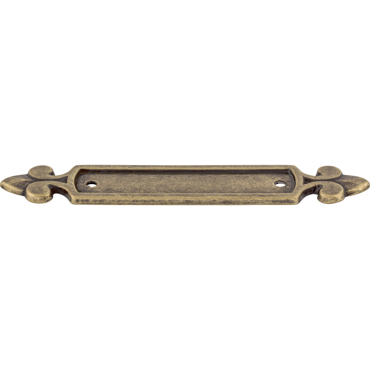 Top Knobs M195: 2-1/2" cc Dover Rectangle Backplate - German Bronze