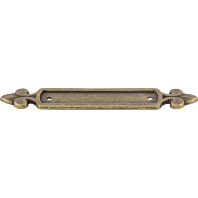 Top Knobs M195: 2-1/2" cc Dover Rectangle Backplate - German Bronze