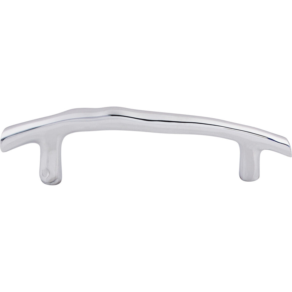 Top Knobs M1961: 3-1/2" cc Aspen II Twig Cabinet Pull - Polished Chrome