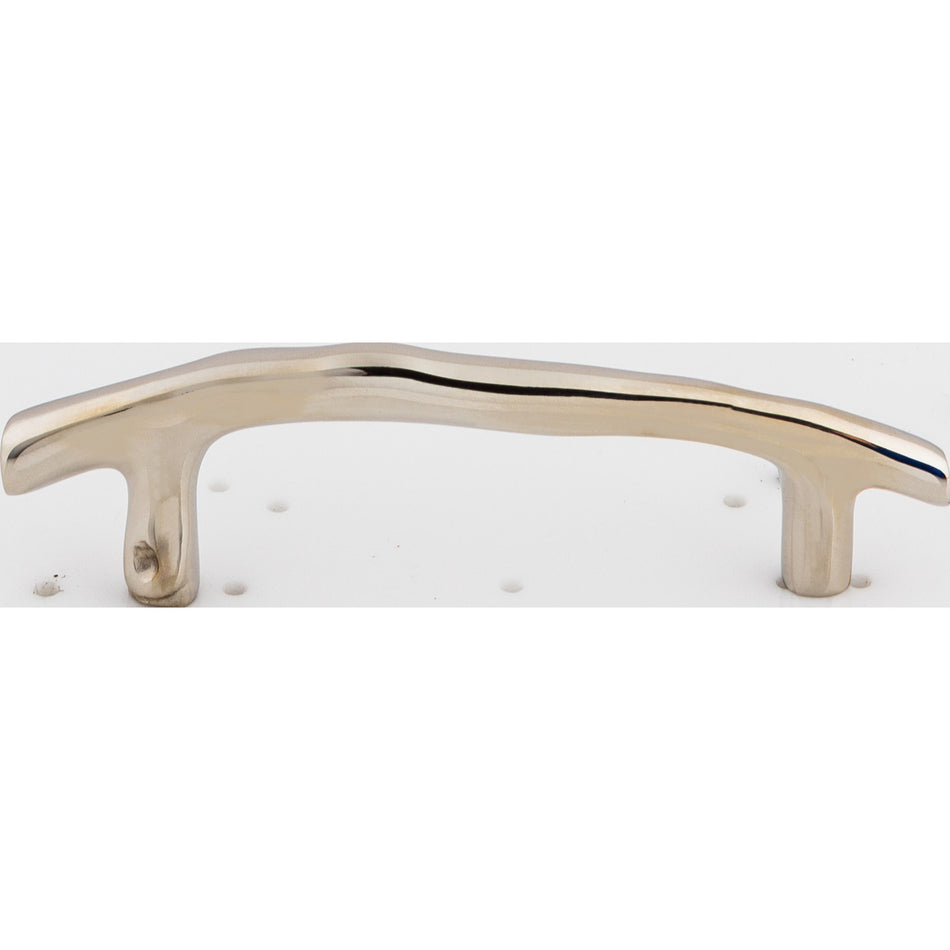 Top Knobs M1962: 3-1/2" cc Aspen II Twig Cabinet Pull - Polished Nickel
