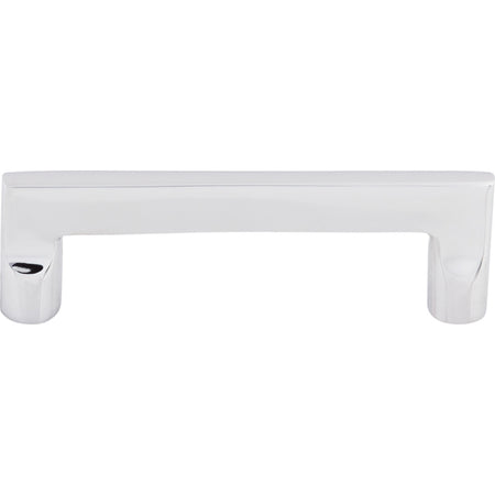 Top Knobs M1973: 4" cc Aspen II Flat-Sided Cabinet Pull - Polished Chrome