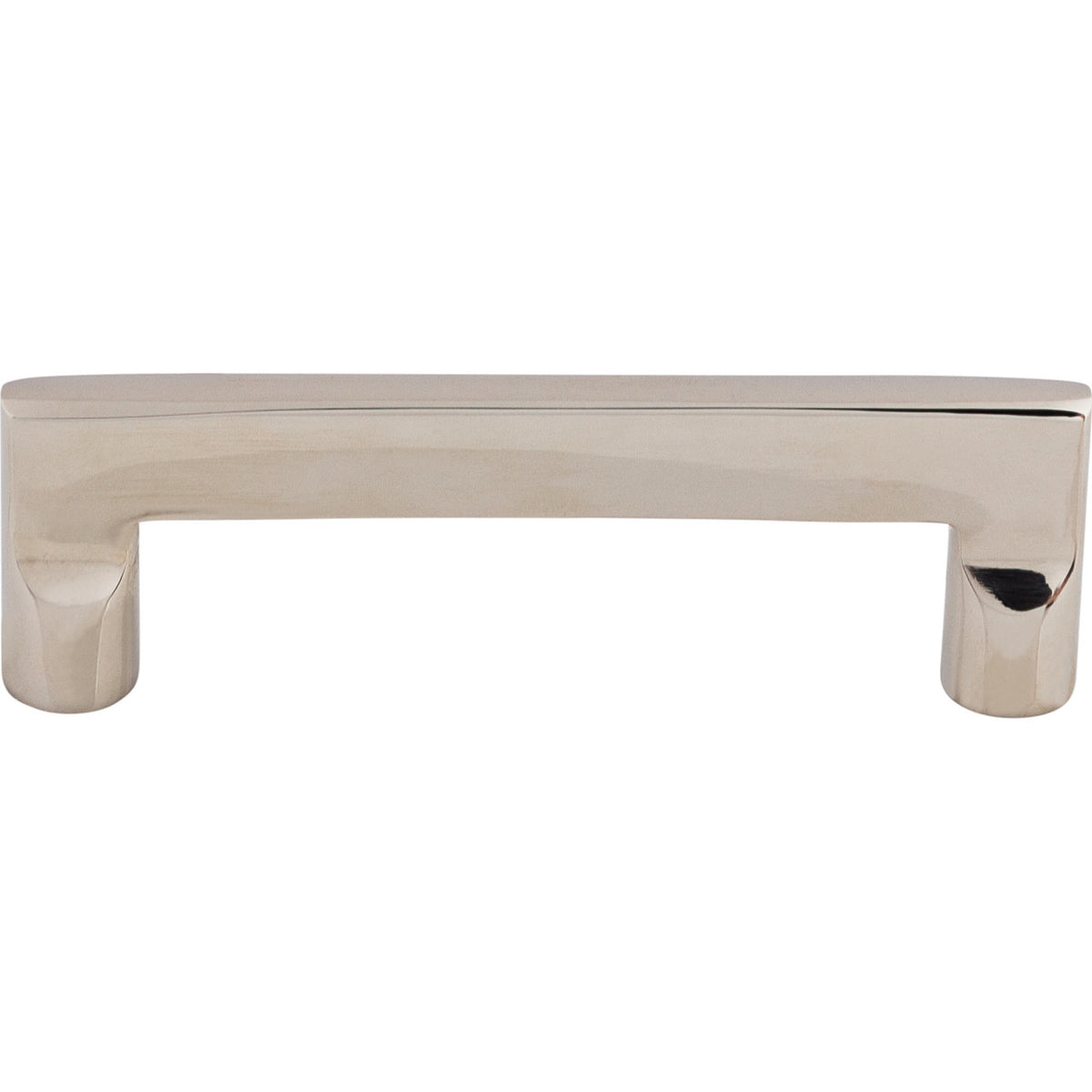 Top Knobs M1974: 4" cc Aspen II Flat-Sided Cabinet Pull - Polished Nickel