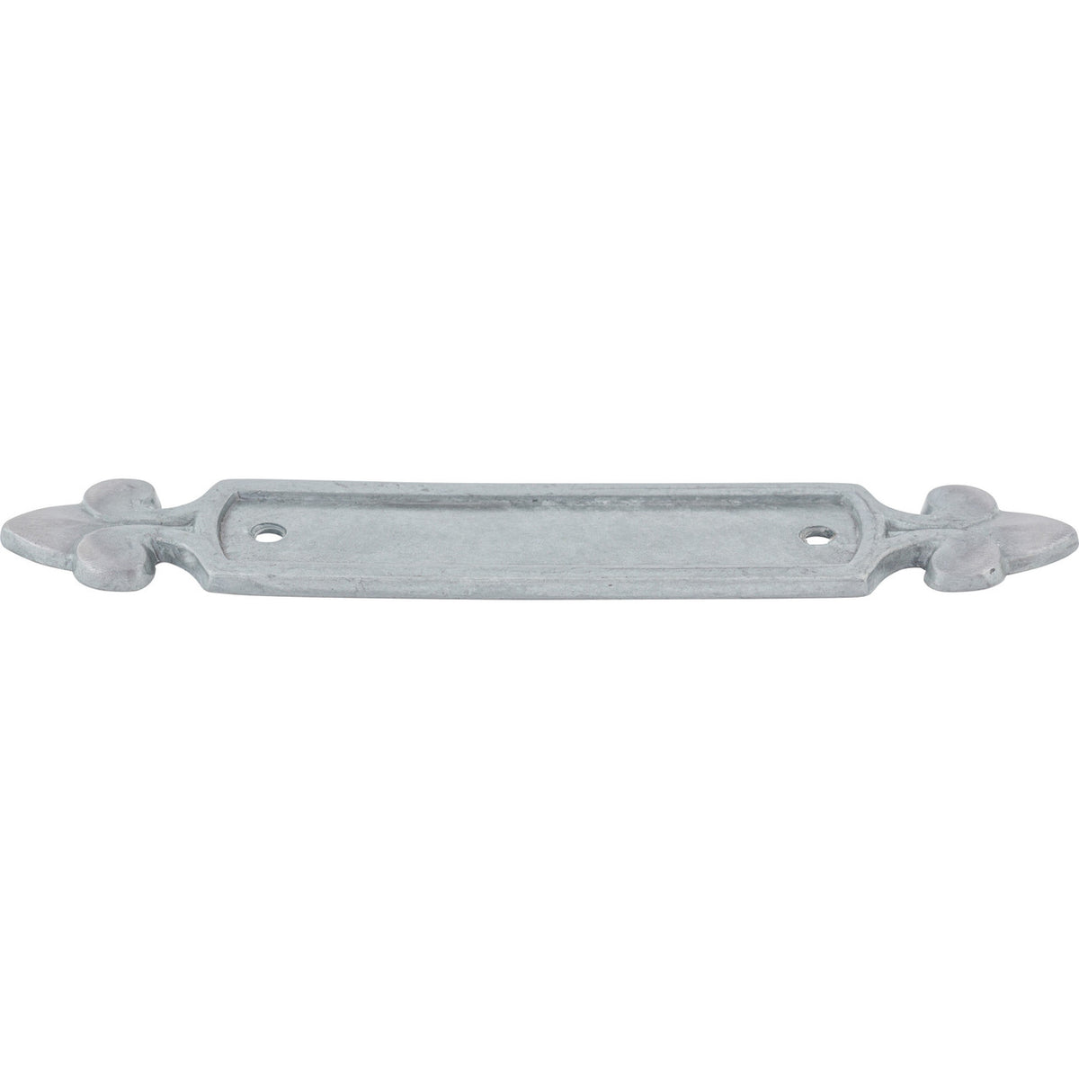 Top Knobs M197: 2-1/2" cc Dover Rectangle Backplate - Pewter Light