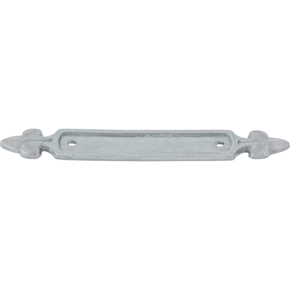 Top Knobs M197: 2-1/2" cc Dover Rectangle Backplate - Pewter Light
