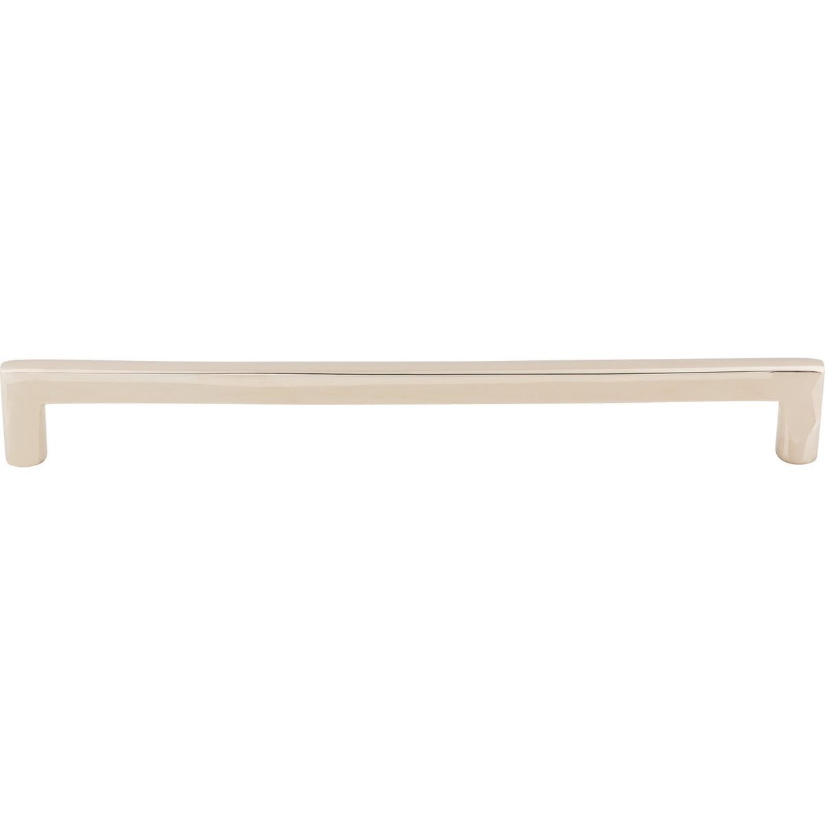 Top Knobs M1983: 12" cc Aspen II Flat-Sided Appliance Pull - Polished Nickel