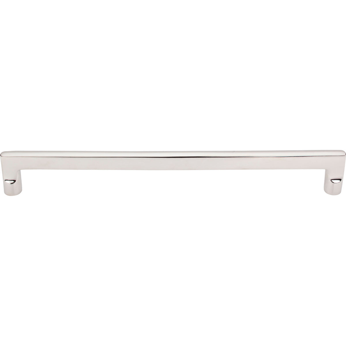 Top Knobs M1986: 18" cc Aspen II Flat-Sided Appliance Pull - Polished Nickel