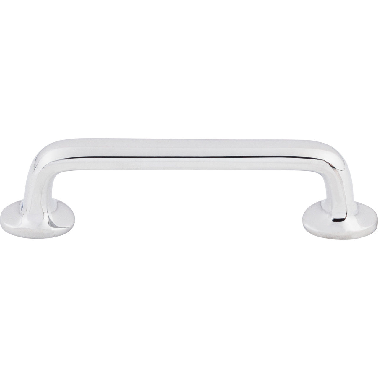 Top Knobs M1988: 4" cc Aspen II Round Bar Cabinet Pull - Polished Chrome