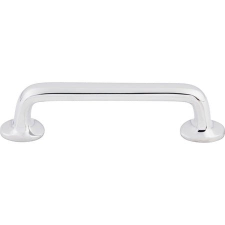 Top Knobs M1988: 4" cc Aspen II Round Bar Cabinet Pull - Polished Chrome