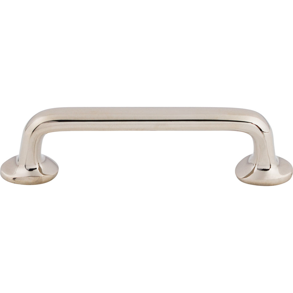 Top Knobs M1989: 4" cc Aspen II Round Bar Cabinet Pull - Polished Nickel