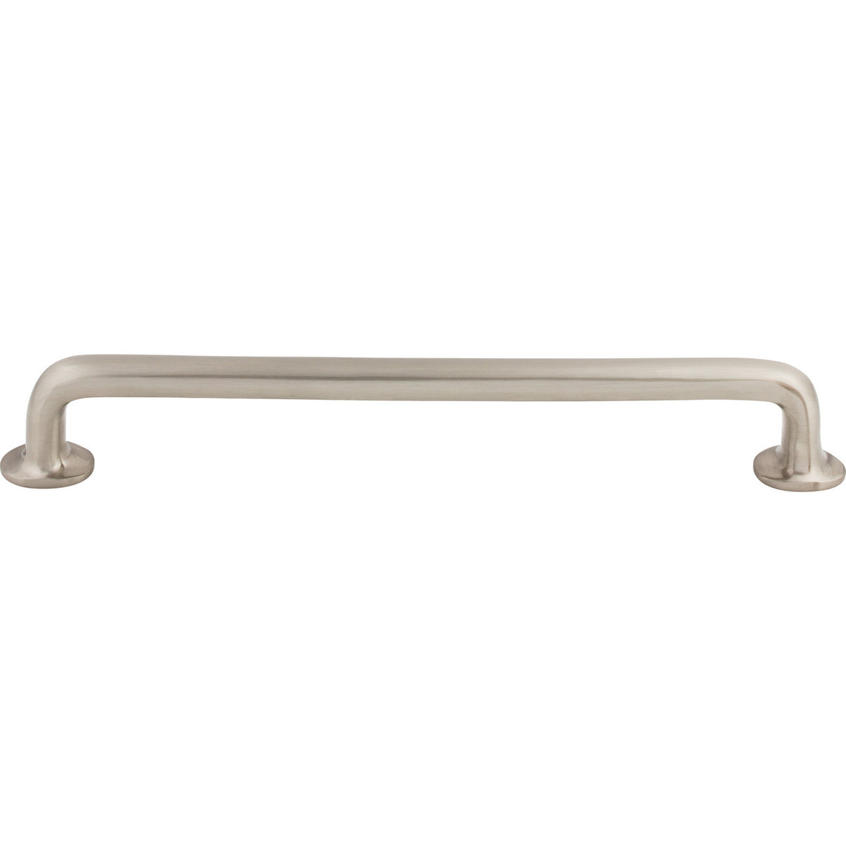 Top Knobs M1996: 12" cc Aspen II Round Bar Appliance Pull - Brushed Satin Nickel