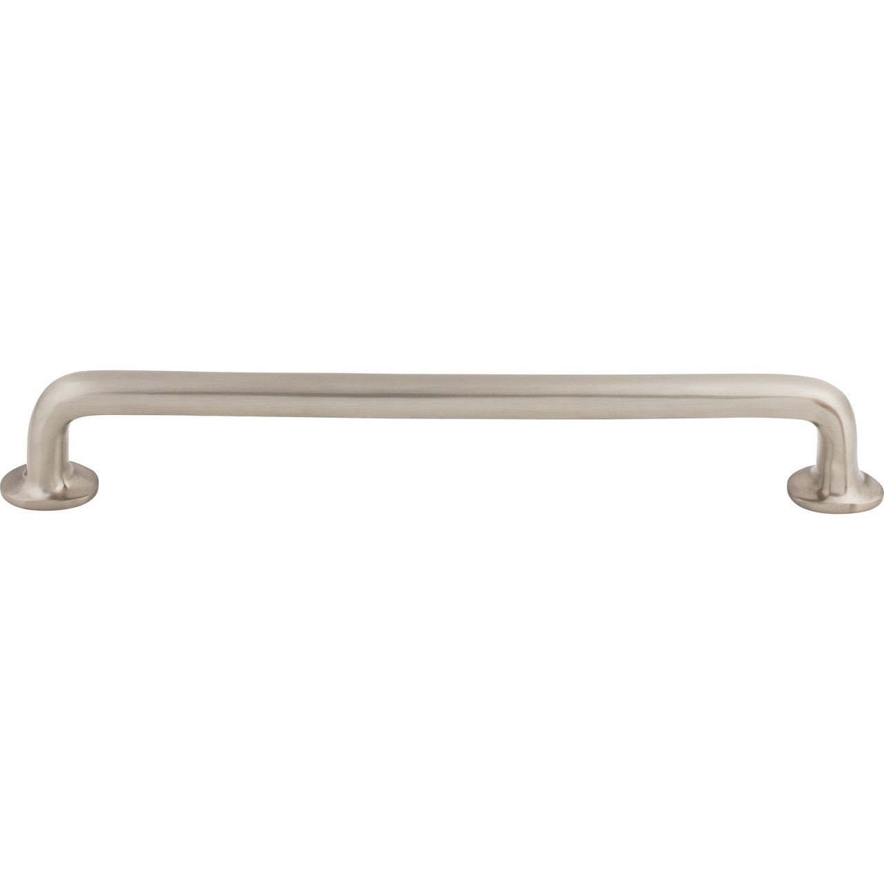 Top Knobs M1996: 12" cc Aspen II Round Bar Appliance Pull - Brushed Satin Nickel