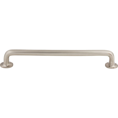 Top Knobs M1996: 12" cc Aspen II Round Bar Appliance Pull - Brushed Satin Nickel
