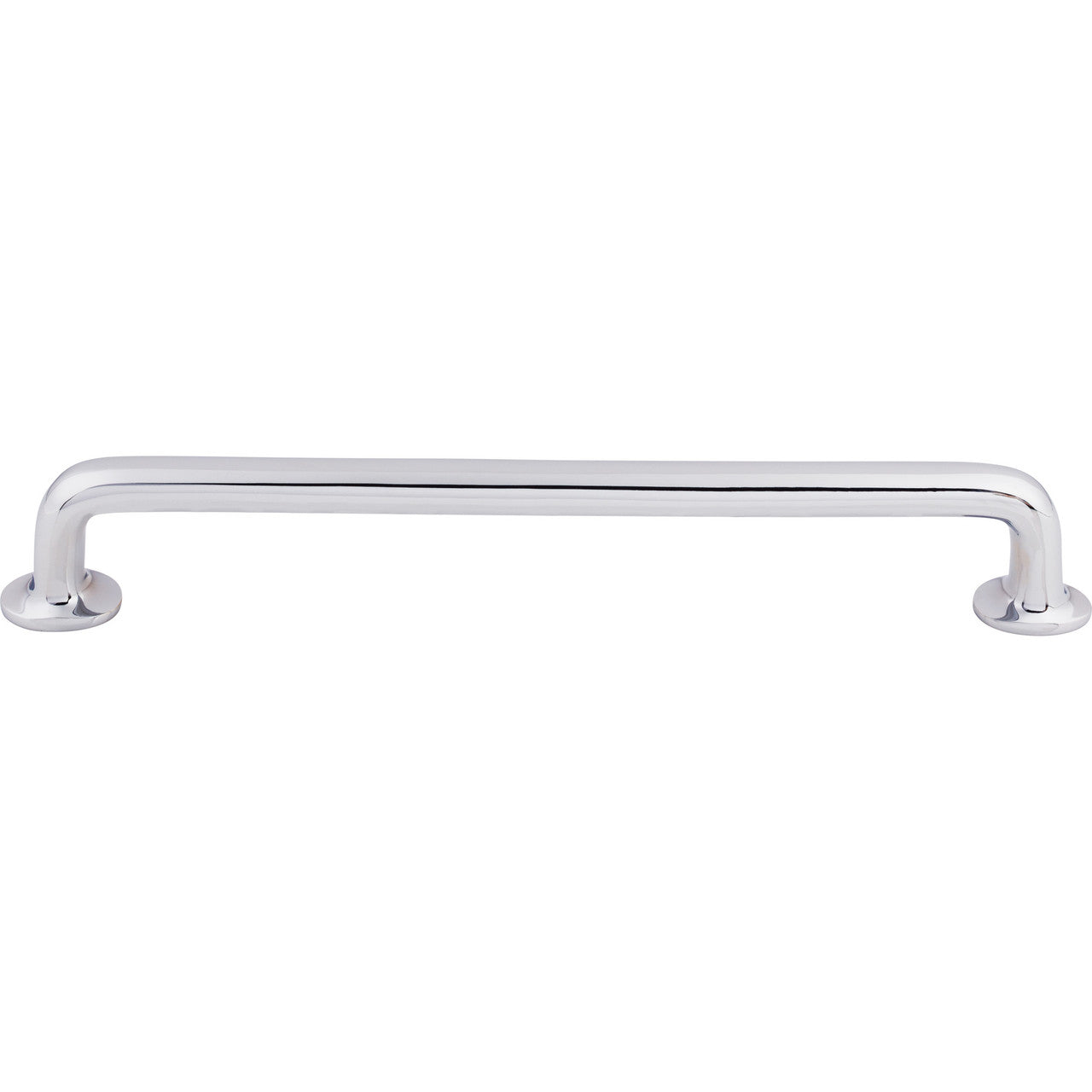 Top Knobs M1997: 12" cc Aspen II Round Bar Appliance Pull - Polished Chrome