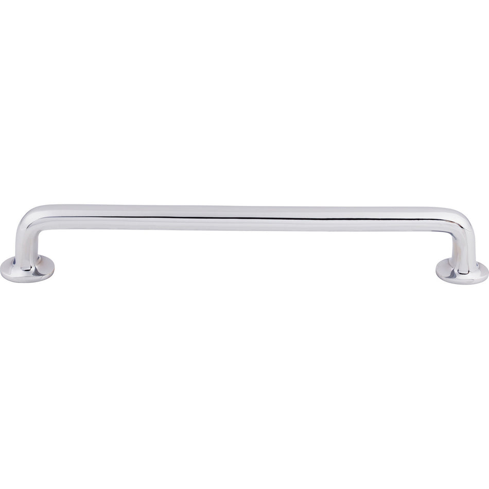 Top Knobs M1997: 12" cc Aspen II Round Bar Appliance Pull - Polished Chrome