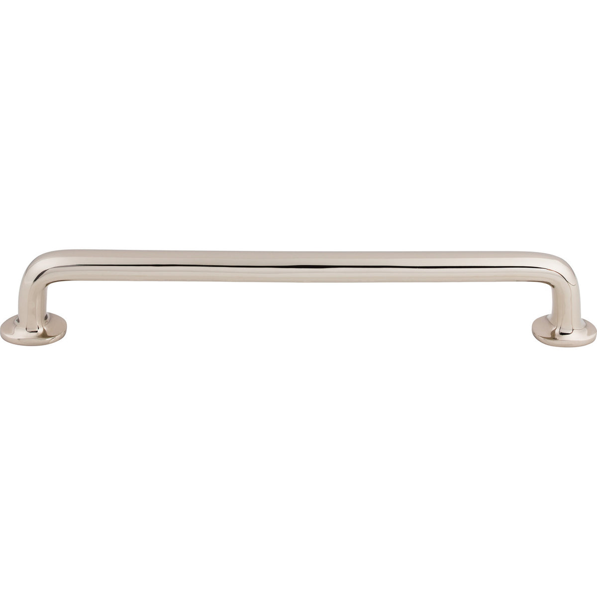 Top Knobs M1998: 12" cc Aspen II Round Bar Appliance Pull - Polished Nickel