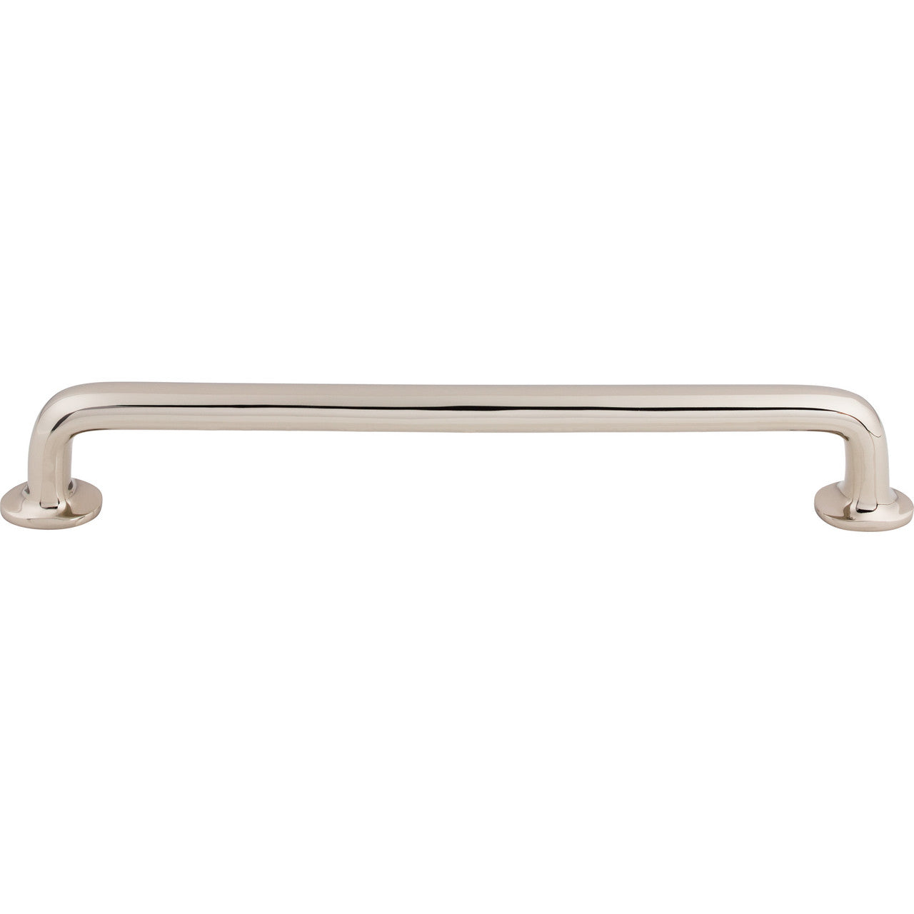 Top Knobs M1998: 12" cc Aspen II Round Bar Appliance Pull - Polished Nickel