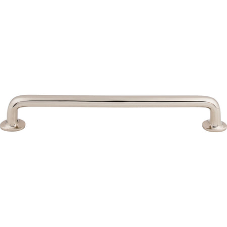 Top Knobs M1998: 12" cc Aspen II Round Bar Appliance Pull - Polished Nickel