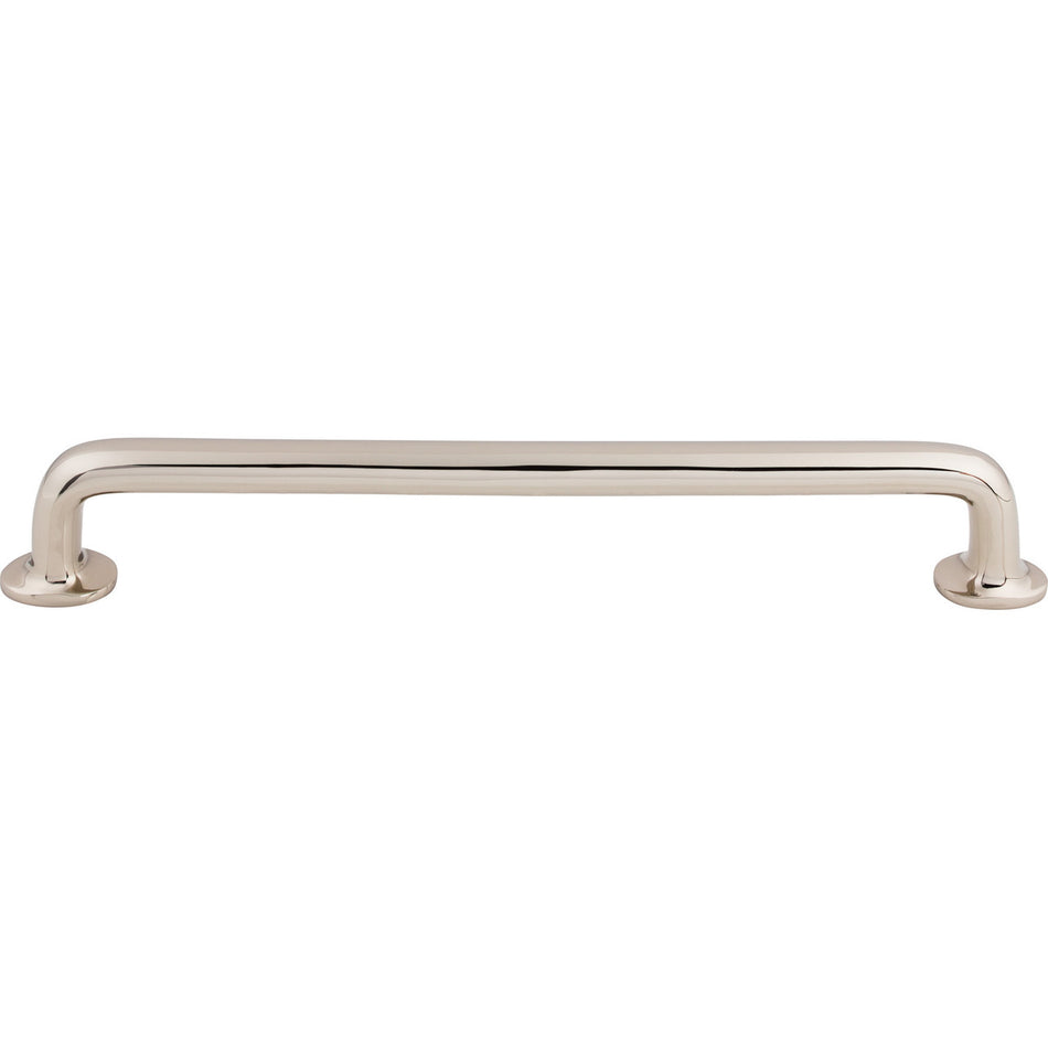 Top Knobs M1998: 12" cc Aspen II Round Bar Appliance Pull - Polished Nickel