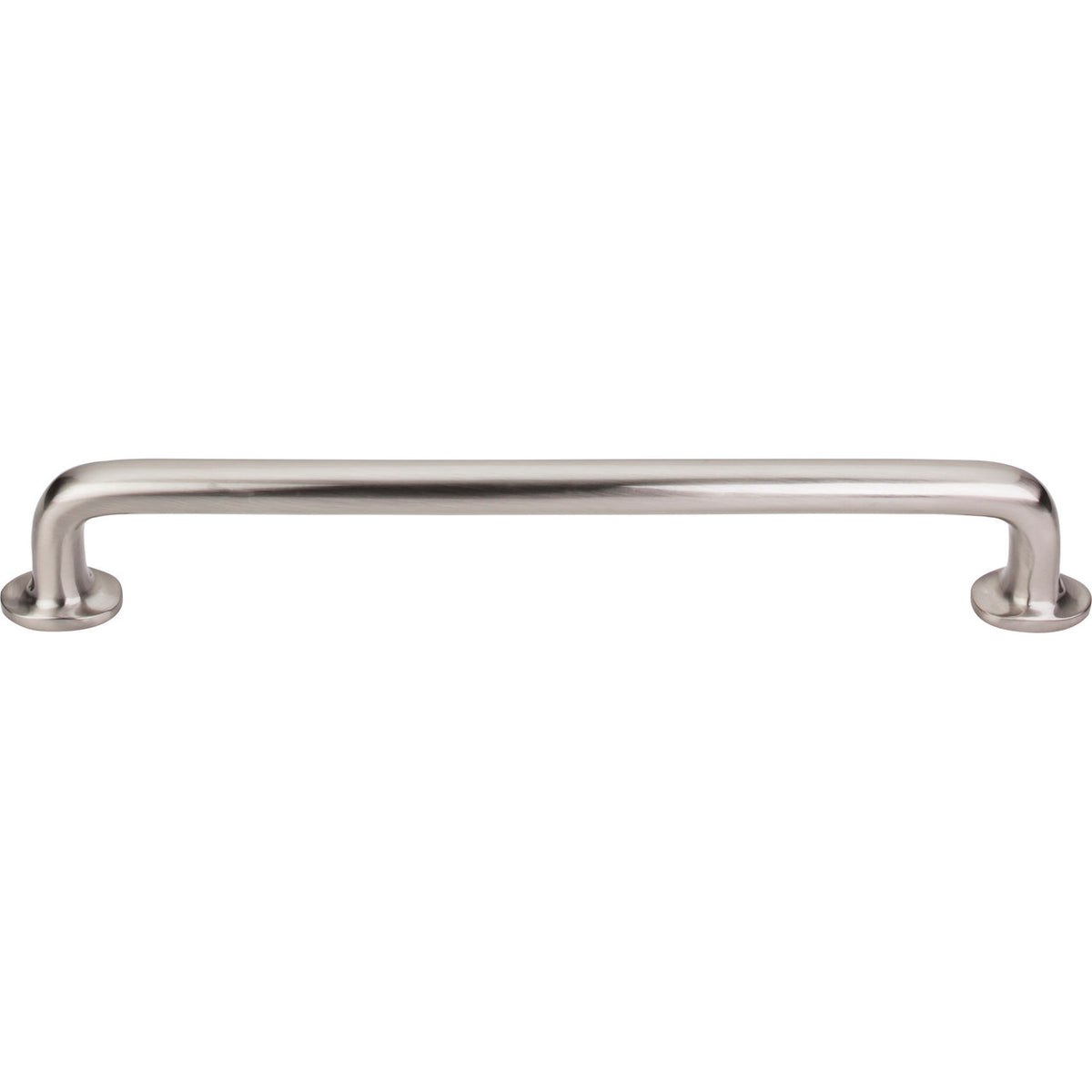Top Knobs M1999: 18" cc Aspen II Round Bar Appliance Pull - Brushed Satin Nickel