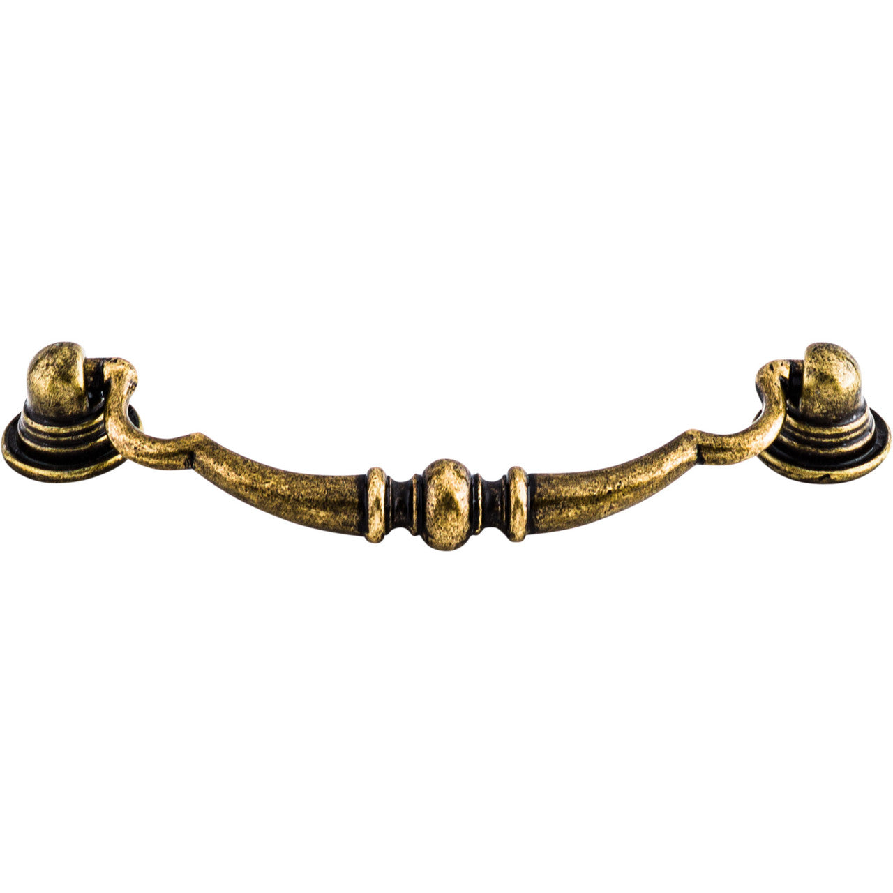 Top Knobs M1: 3-3/4" cc Oxford Drop Bail Cabinet Pull - German Bronze