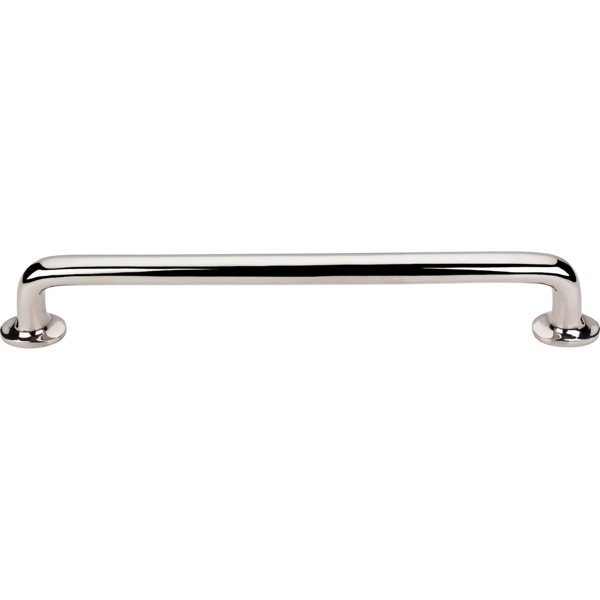 Top Knobs M2001: 18" cc Aspen II Round Bar Appliance Pull - Polished Nickel