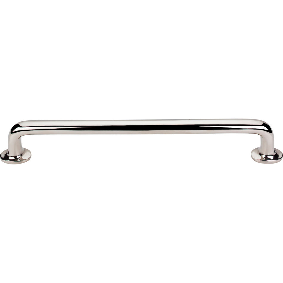 Top Knobs M2001: 18" cc Aspen II Round Bar Appliance Pull - Polished Nickel