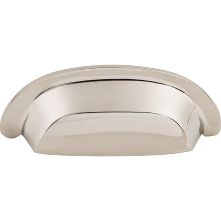 Top Knobs M2004: 3" cc Aspen II Cup Cabinet Pull - Polished Nickel
