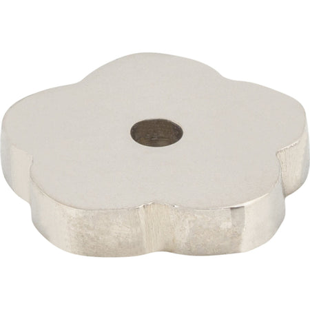 Top Knobs M2007: Aspen II Flower Backplate - Polished Nickel