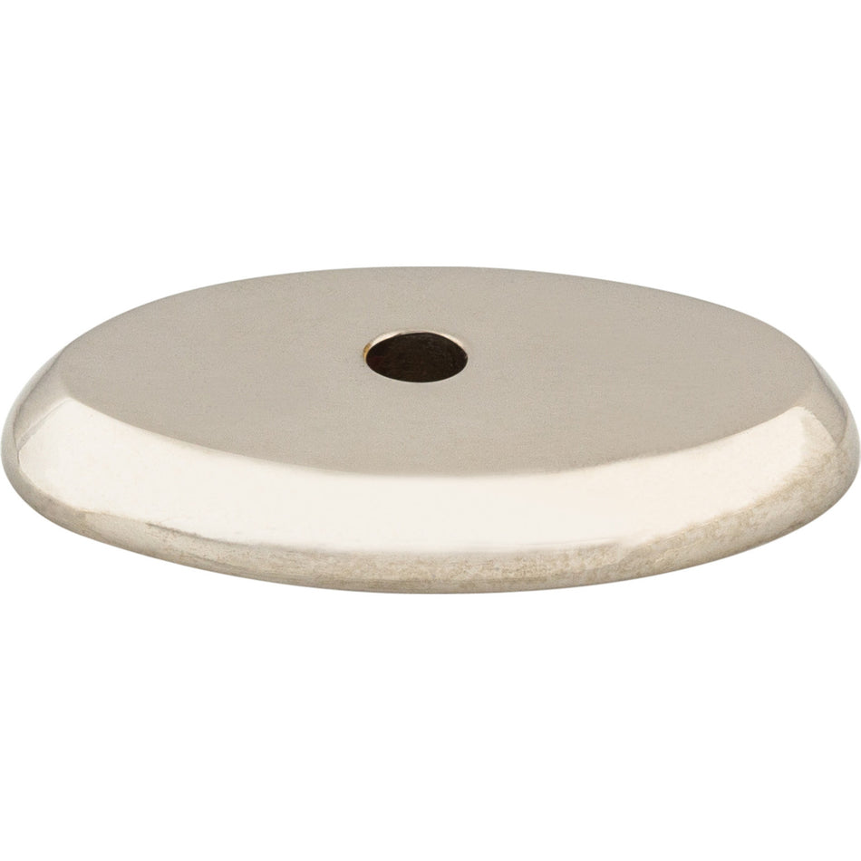 Top Knobs M2013: Aspen II Oval Backplate - Polished Nickel
