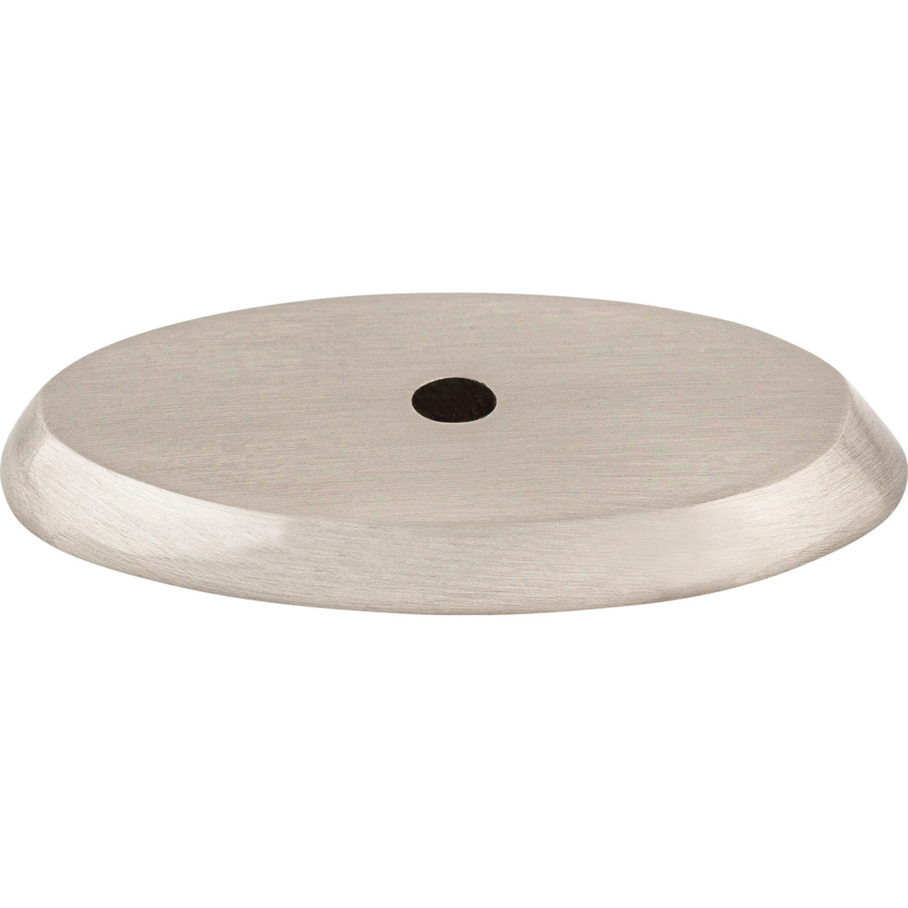 Top Knobs M2014: Aspen II Oval Backplate - Brushed Satin Nickel
