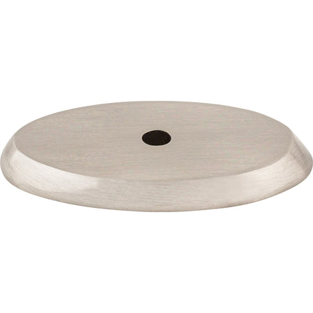 Top Knobs M2014: Aspen II Oval Backplate - Brushed Satin Nickel