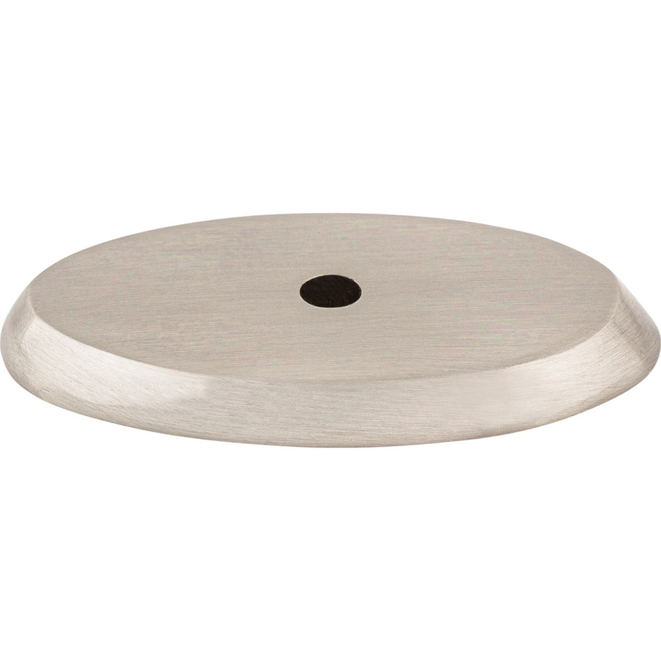 Top Knobs M2014: Aspen II Oval Backplate - Brushed Satin Nickel
