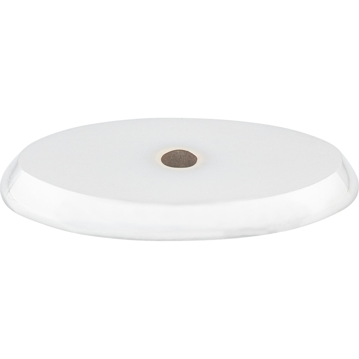 Top Knobs M2015: Aspen II Oval Backplate - Polished Chrome