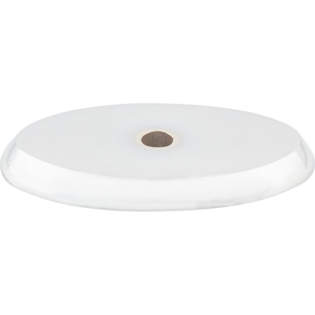 Top Knobs M2015: Aspen II Oval Backplate - Polished Chrome