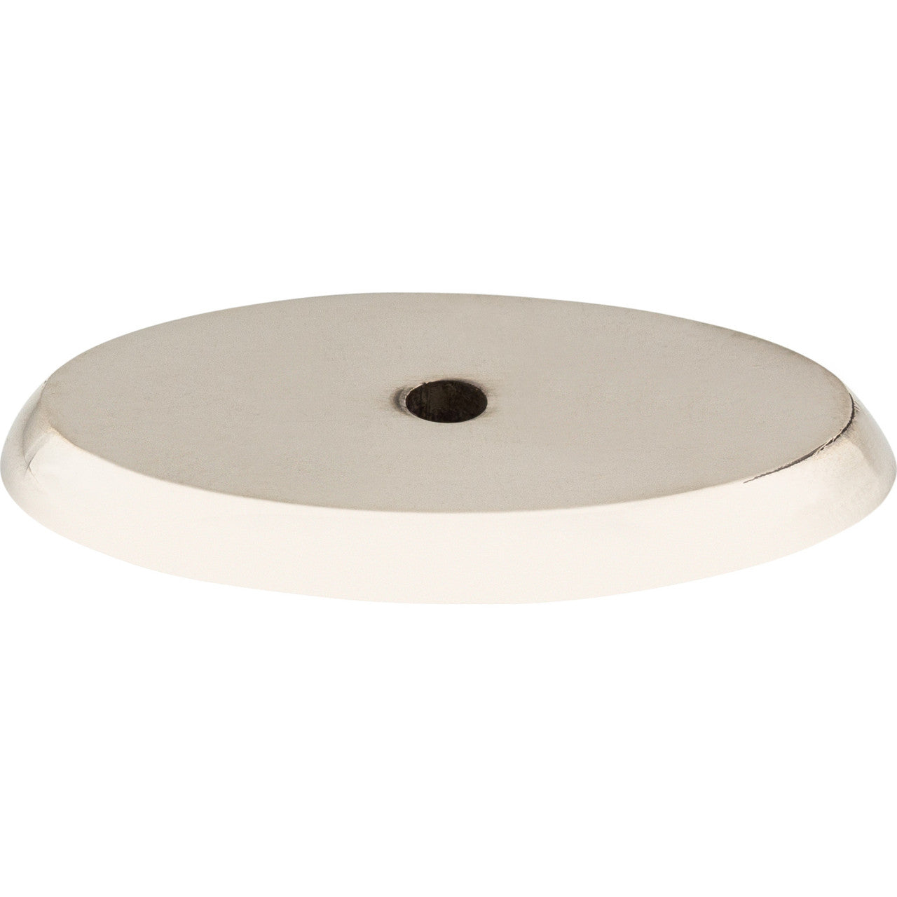 Top Knobs M2016: Aspen II Oval Backplate - Polished Nickel