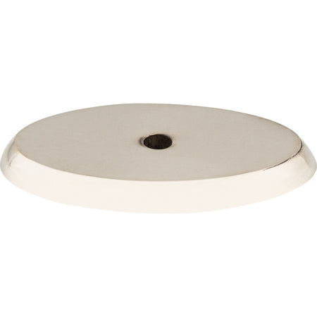 Top Knobs M2016: Aspen II Oval Backplate - Polished Nickel