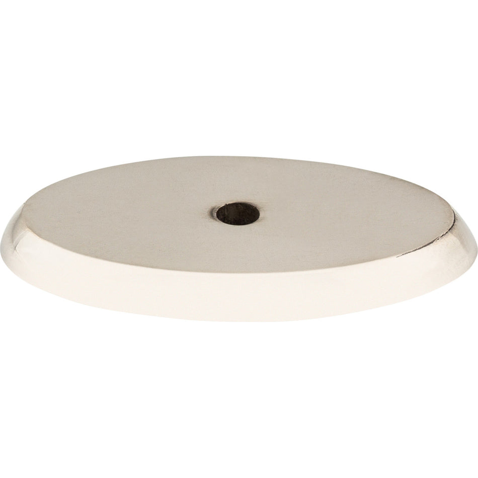 Top Knobs M2016: Aspen II Oval Backplate - Polished Nickel