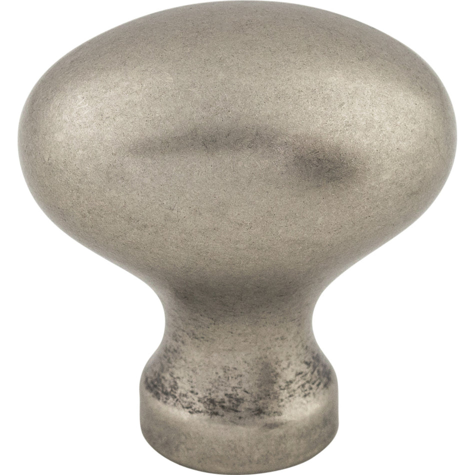 Top Knobs M202: 1-1/4" Somerset II Egg Cabinet Knob - Pewter Antique