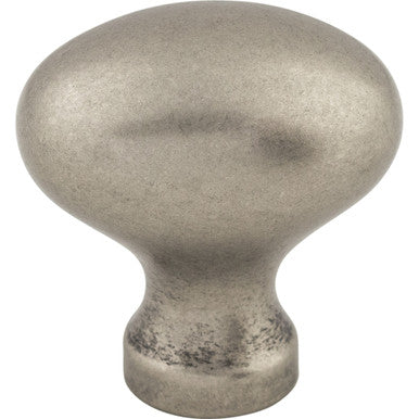 Top Knobs M202: 1-1/4" Somerset II Egg Cabinet Knob - Pewter Antique